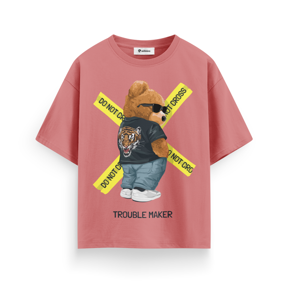 Flamingo Unisex Terry Oversized Tee