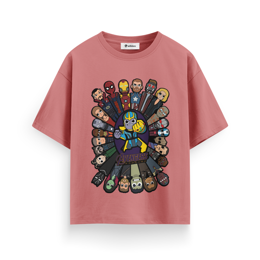 Flamingo Unisex Terry Oversized Tee