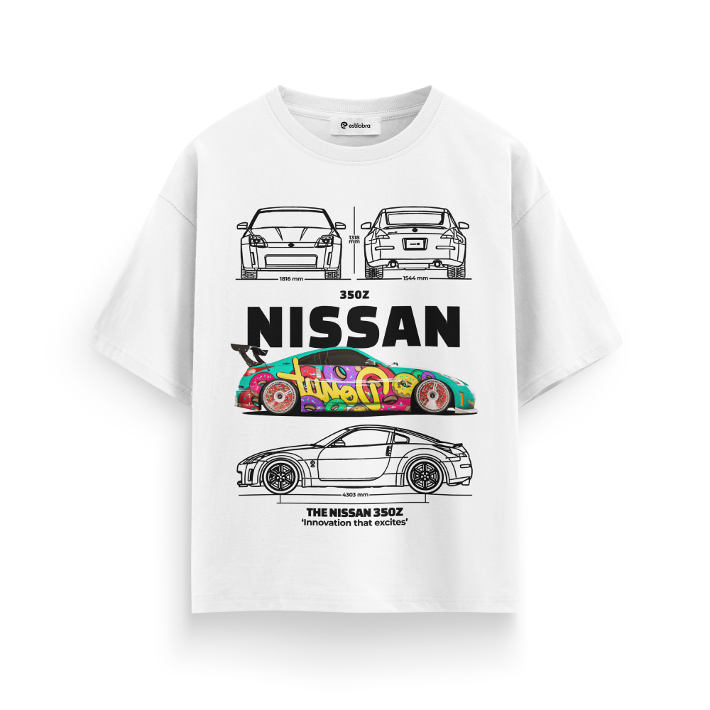 White Unisex Terry Oversized Tee