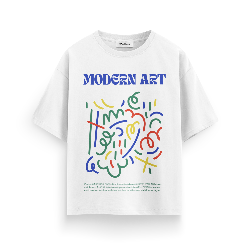 White Unisex Terry Oversized Tee